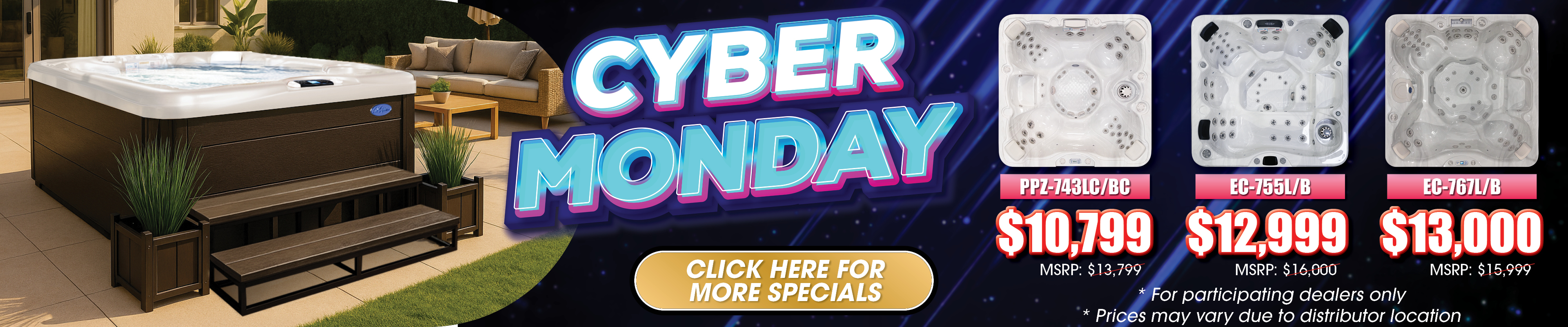 Calspas hot tub being used in a family setting - Westminster